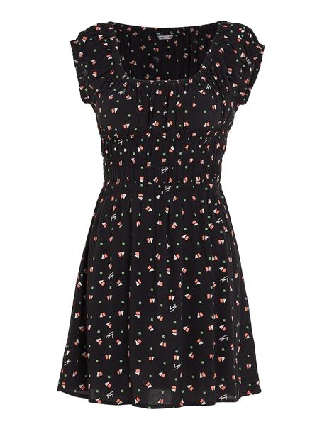 TJW DITSY GEO MINI DRESS ditsy geo print