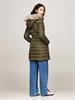 TJW ESSENTIAL HOODED DOWN COAT fatigue green