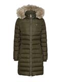 TJW ESSENTIAL HOODED DOWN COAT fatigue green