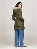 TJW ESSENTIAL HOODED DOWN COAT fatigue green