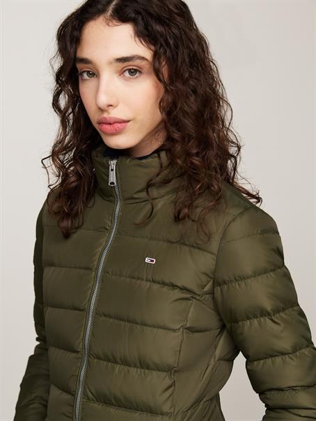 TJW ESSENTIAL HOODED DOWN COAT fatigue green