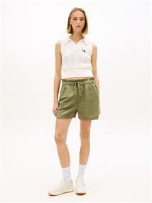 TJW ESSENTIAL LINEN SHORTS bay leaf