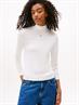 TJW ESSENTIAL MOCK NECK ecru