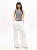 TJW ESSENTIAL RIB TANK EXT black-ecru stripe