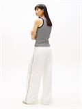 TJW ESSENTIAL RIB TANK EXT black-ecru stripe