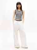 TJW ESSENTIAL RIB TANK EXT black-ecru stripe
