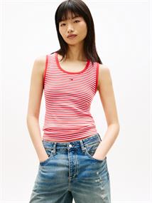 TJW ESSENTIAL RIB TANK EXT red alert - stripe