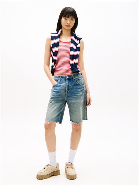 TJW ESSENTIAL RIB TANK EXT red alert - stripe