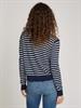 TJW ESSENTIAL VNECK SWEATER EXT navy - white stripe