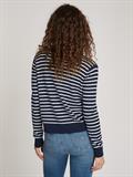 TJW ESSENTIAL VNECK SWEATER EXT navy - white stripe