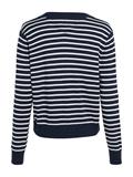 TJW ESSENTIAL VNECK SWEATER EXT navy - white stripe