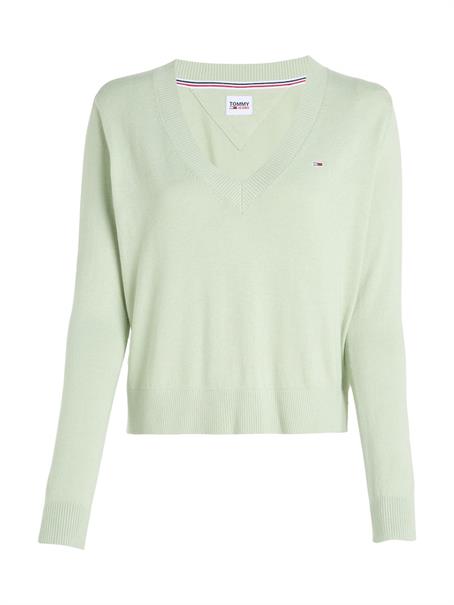 TJW ESSENTIAL VNECK SWEATER faded willow