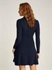 TJW F&F POLO CABLE SWEATER DRESS dark night navy