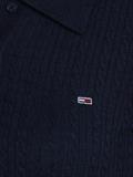 TJW F&F POLO CABLE SWEATER DRESS dark night navy