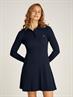 TJW F&F POLO CABLE SWEATER DRESS dark night navy
