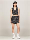 TJW FLORAL RUFFLE WRAP TOP EXT spring floral