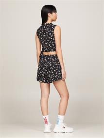 TJW FLORAL RUFFLE WRAP TOP EXT spring floral