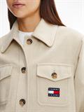 TJW FRONT POCKET BADGE SHACKET savannah sand