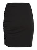 TJW GATHERING RIB MINI SKIRT black