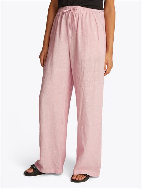 TJW LINEN PANT precious pink - stripe