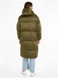 TJW LONG SATIN PUFFER drab olive green