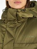 TJW LONG SATIN PUFFER drab olive green