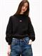 TJW MOCKNECK BADGE SWEATER black