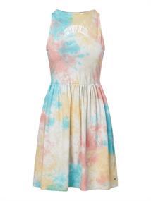 TJW MULTI TIE DYE SKATER DRESS tie dye multi