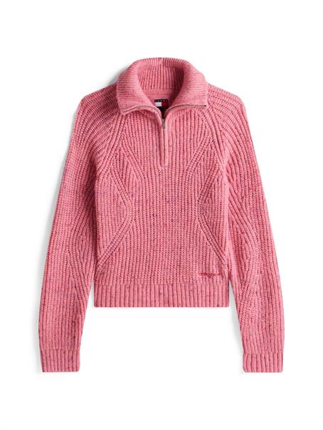 TJW NEP 1/4 ZIP SWEATER mystic pink