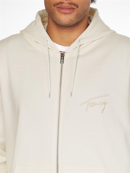 TJW OVRSZD SIGNATURE ZIP THRU ecru