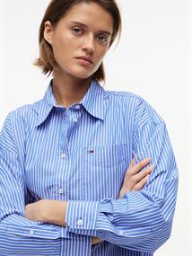 TJW OVS ESSENTIAL SHIRT EXT noble blue - stripe