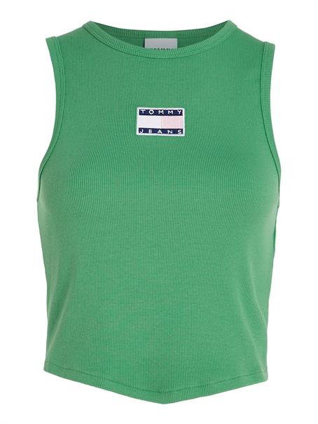 TJW POP BADGE HANDKERCHIEF TOP coastal green