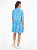 TJW PSYCHEDELIC SHIRT DRESS blue psychedelic print