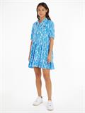 TJW PSYCHEDELIC SHIRT DRESS blue psychedelic print