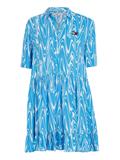 TJW PSYCHEDELIC SHIRT DRESS blue psychedelic print