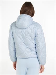 TJW QUILTED TAPE HOOD PUFFER EXT breezy blue