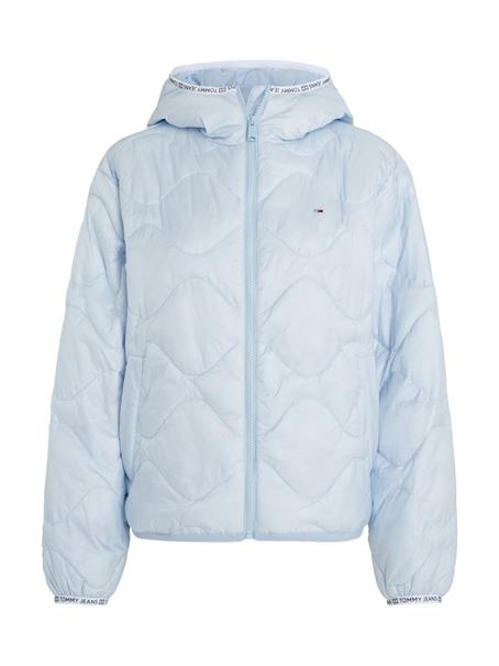 TJW QUILTED TAPE HOOD PUFFER EXT breezy blue