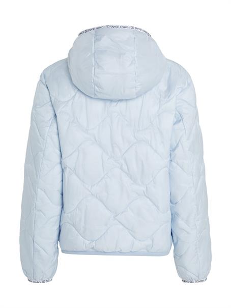 TJW QUILTED TAPE HOOD PUFFER EXT breezy blue