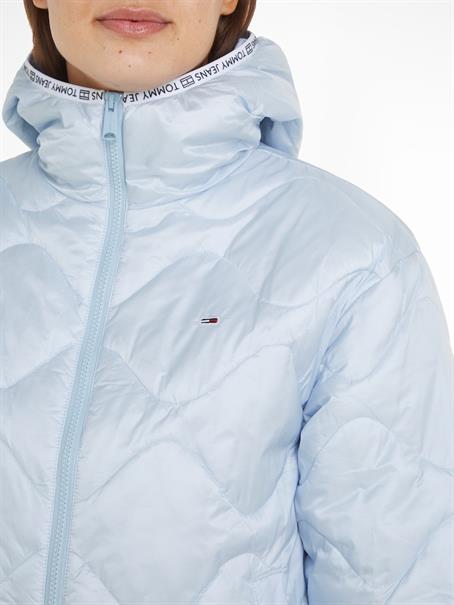 TJW QUILTED TAPE HOOD PUFFER EXT breezy blue