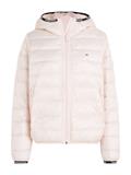 TJW QUILTED TAPE HOODED JACKET faint pink