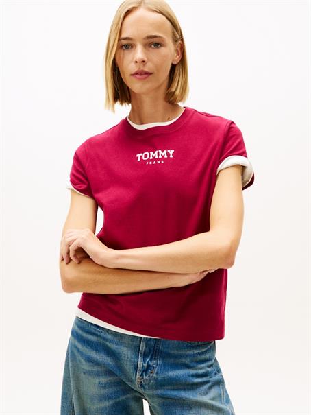 TJW REG ESSENTIAL LOGO 2 TEE EXT lavish cerise