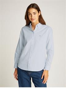 TJW REG OXFORD SHIRT sweet blue-white stripe