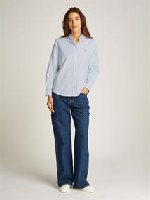 TJW REG OXFORD SHIRT sweet blue-white stripe