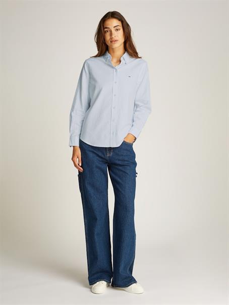 TJW REG OXFORD SHIRT sweet blue-white stripe