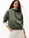 TJW REG S FLAG HOODIE pewter green