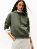 TJW REG S FLAG HOODIE pewter green