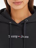 TJW REG SERIF LINEAR HOODIE black