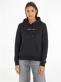 TJW REG SERIF LINEAR HOODIE black