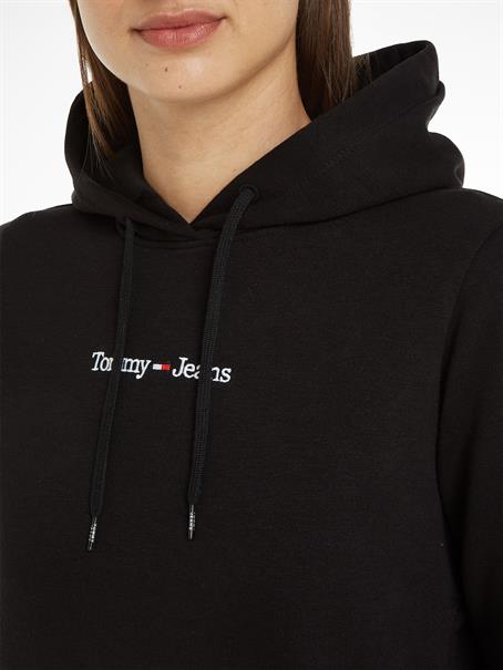 TJW REG SERIF LINEAR HOODIE black