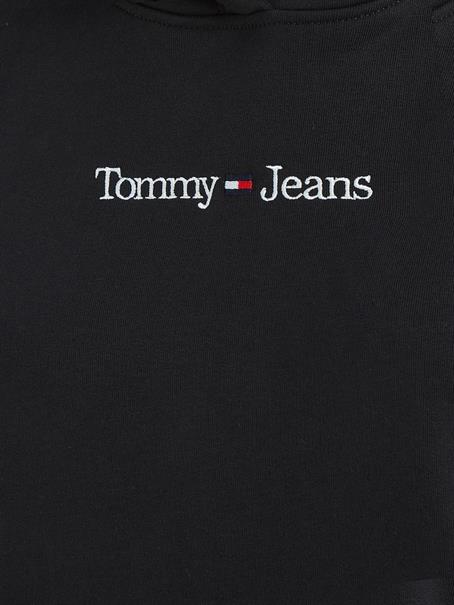 TJW REG SERIF LINEAR HOODIE black